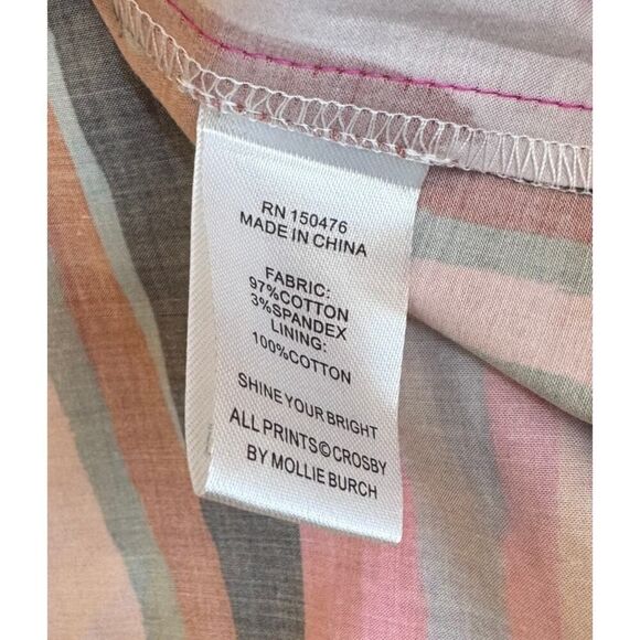 Crosby Bissy Dress | “Funky Town” | Sz S | Tiered Puff-Sleeve V-Neck Mini NWT - Picture 15 of 15